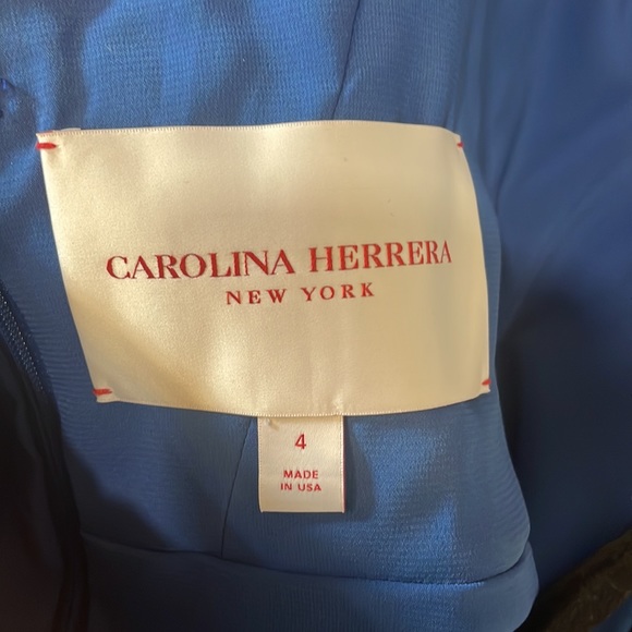 Carolina Herrera Carolina Herrera V-Neck Silk Mini Dress size 4 nwt authentic - Picture 8 of 8